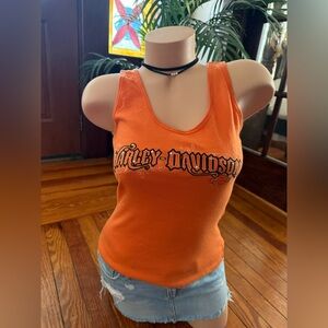 Harley-Davidson Bold Orange Women's Tank Top size Small
